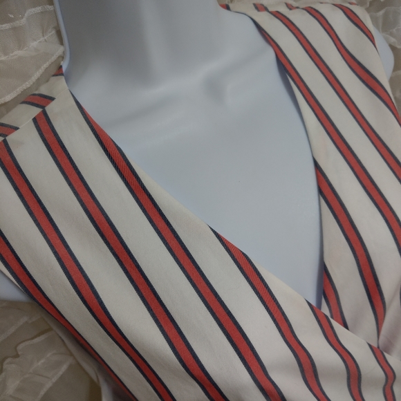 Draper James NWT Stripe Faux Wrap Tank Tie Dress - Picture 5 of 10